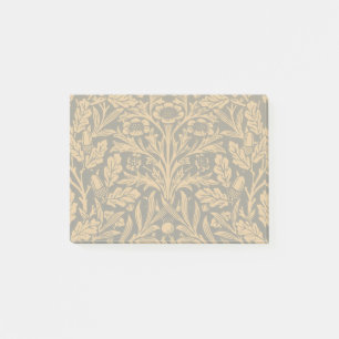 William Morris Vintage Autumn Gold Oak Pattern Post-it Notes