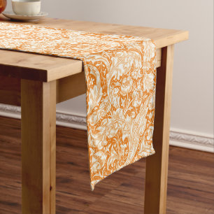 William Morris Vintage Bachelor's Button Pattern Short Table Runner