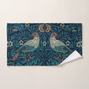 William Morris Vintage Blue Birds Pattern  Bath Towel Set