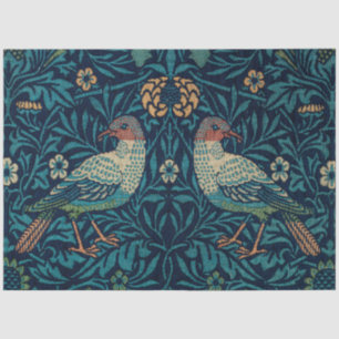 William Morris Vintage Blue Birds Pattern Tissue P Tissue Paper