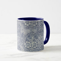William Morris Vintage Blue Floral Pattern