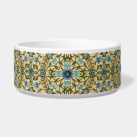 William Morris Vintage Blue Vine Seamless Pattern