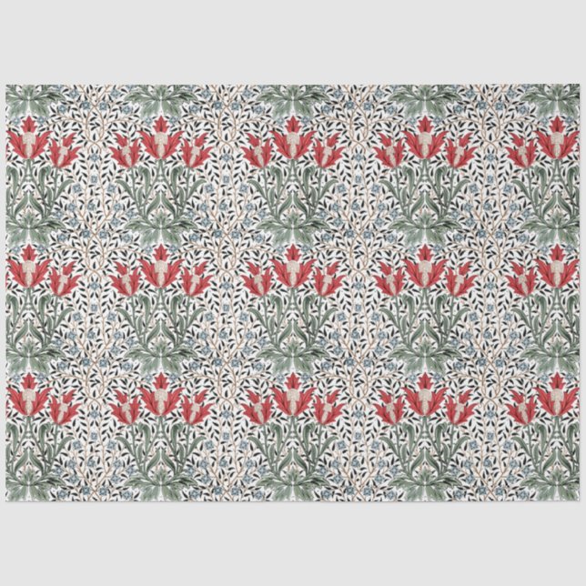 William Morris Vintage Bourne Pattern Tissue Paper (Front)