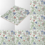 William Morris Vintage Brentwood Pattern Tile<br><div class="desc">This is a digitally enhanced print derived from an antique Brentwood floral pattern design by the company founded by William Morris. William Morris was a Victorian era poet, novelist, textile designer and an important figure of the British Arts and Crafts Movement. His designs had a medieval-inspired aesthetic and respect for...</div>