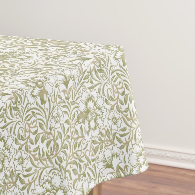 William Morris Vintage Carnation Pattern Tablecloth (In Situ)
