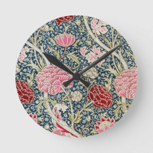 William Morris Vintage Cray Pattern Wall Clock