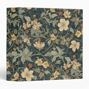 William Morris vintage Floral Art Nouveau Pattern Binder