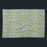 William Morris Vintage Floral Green Blue Orchard Kitchen Towel<br><div class="desc">The design on this product was inspired by Orchard, a William Morris floral wallpaper design. William Morris (1834-1896) was an iconic English textile designer who lived during the Victorian period. He was a significant contributor to the revival of traditional British textile arts and methods of production. Much of his work...</div>