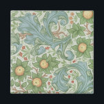 William Morris Vintage Floral Green Blue Orchard Magnet<br><div class="desc">The design on this product was inspired by Orchard, a William Morris floral wallpaper design. William Morris (1834-1896) was an iconic English textile designer who lived during the Victorian period. He was a significant contributor to the revival of traditional British textile arts and methods of production. Much of his work...</div>