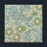 William Morris Vintage Floral Green Blue Orchard Magnet<br><div class="desc">The design on this product was inspired by Orchard, a William Morris floral wallpaper design. William Morris (1834-1896) was an iconic English textile designer who lived during the Victorian period. He was a significant contributor to the revival of traditional British textile arts and methods of production. Much of his work...</div>