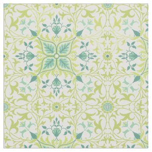 William Morris Vintage Floral & Leaf Pattern Fabric