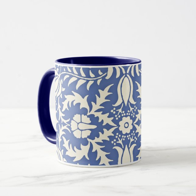 William Morris, Vintage Floral Pattern, Mug (Front Left)