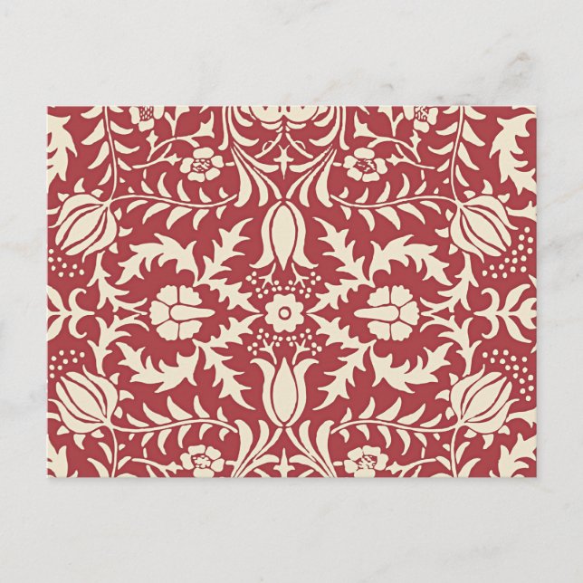 William Morris, Vintage Floral Pattern, Postcard (Front)