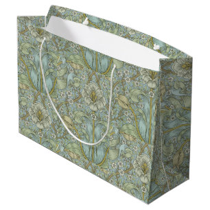 William Morris Vintage Floral Spring Thicket Large Gift Bag