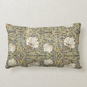 William Morris Vintage Flowers Lumbar Pillow
