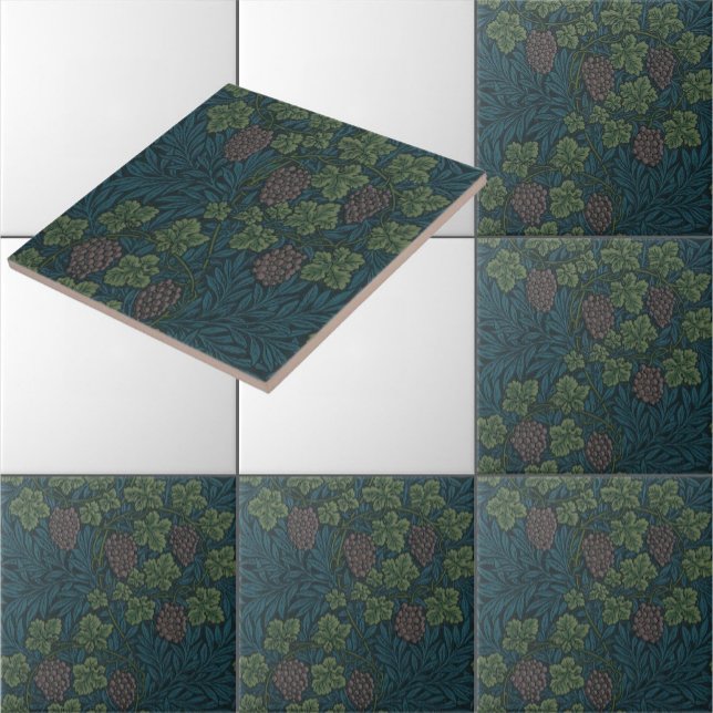 William Morris Vintage Grape Vine Pattern Tile (Creator Uploaded)