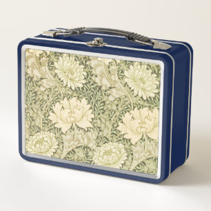William Morris Vintage Green Floral Lunch Box
