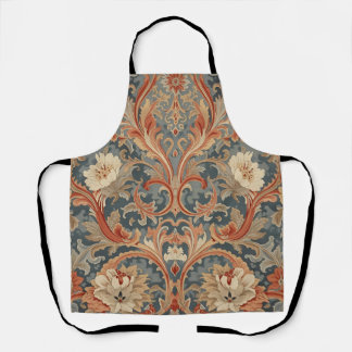 William Morris vintage Honeysuckle Floral Pattern Apron