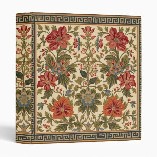 William Morris vintage Honeysuckle Floral pattern Binder