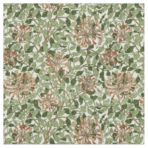 William Morris Vintage Honeysuckle Pattern Fabric