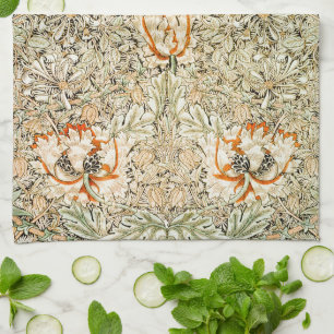William * Morris Vintage Honeysuckle Victorian Kitchen Towel
