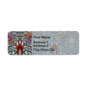 William Morris Vintage Indigo Floral Pattern