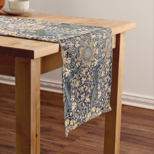 William Morris Vintage Kennet Colour Pattern Short Table Runner