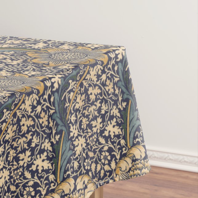 William Morris Vintage Kennet Colour Pattern Tablecloth (In Situ)