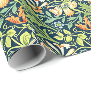 William Morris vintage pattern, Compton Wrapping P Paper