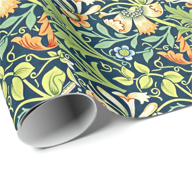 William Morris vintage pattern, Compton Wrapping Paper (Roll Corner)