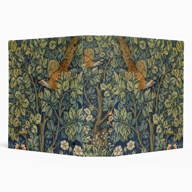 William Morris Vintage Pheasant Squirrel Flower Binder (Background)