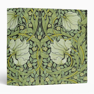 William Morris Vintage Pimpernel Floral Pattern Binder