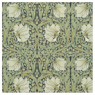 William Morris Vintage Pimpernel Floral Pattern Fabric
