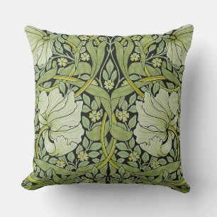 William Morris Vintage Pimpernel Floral Pattern Throw Pillow