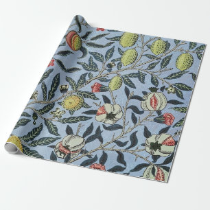 William Morris Vintage Pomegranate Fruit Pattern Wrapping Paper