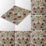 William Morris Vintage Rose & Bird Pattern Tile<br><div class="desc">This is a digitally enhanced print derived from an antique birds and roses pattern design by William Morris. William Morris was a Victorian era poet, novelist, textile designer and an important figure of the British Arts and Crafts Movement. His designs had a medieval-inspired aesthetic and respect for hand-craftsmanship and traditional...</div>