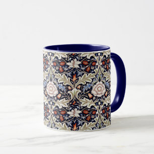 William Morris Vintage Severn Blue Floral Flowers  Mug