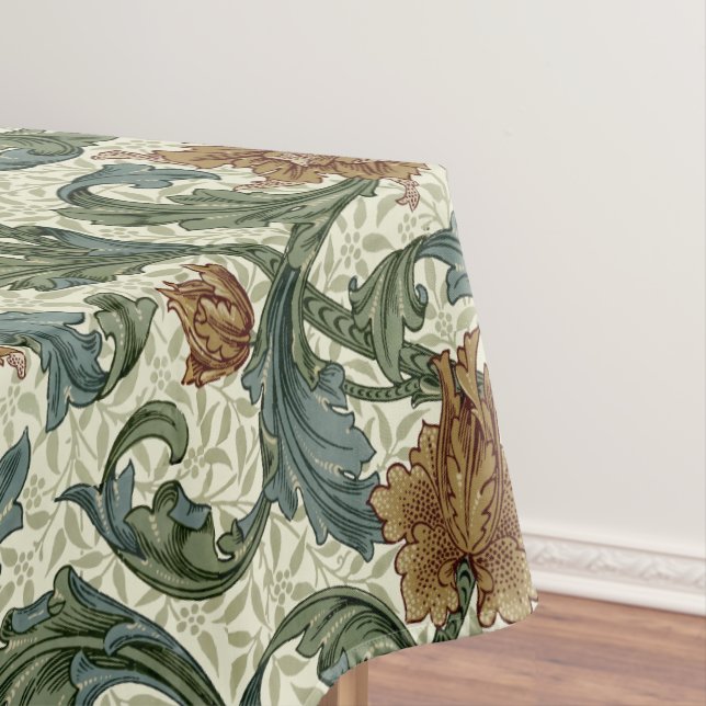 William Morris Vintage Single Stem Pattern Tablecloth (In Situ)