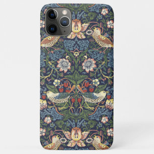 William Morris Vintage Strawberry Thief Pattern iPhone 11 Pro Max Case