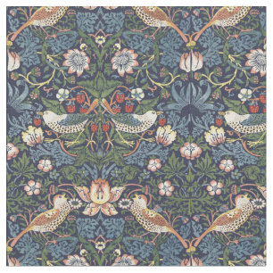 William Morris Vintage Strawberry Thief Pattern Fabric