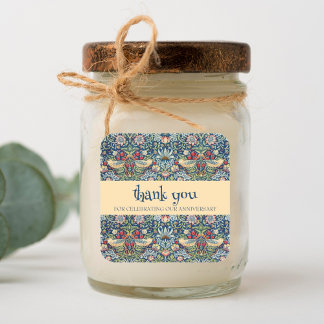 William Morris vintage strawberry thief Square Sticker