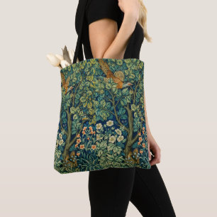William Morris Vintage Style Tote Bag, Reusable 