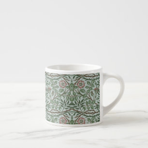 William Morris Vintage Sweet Briar Roses Foliage Espresso Cup