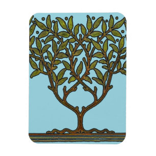 William Morris Vintage Tree Floral Design Magnet
