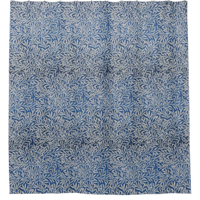 William Morris Vintage Willow Leaves Dark Blue   (Front)