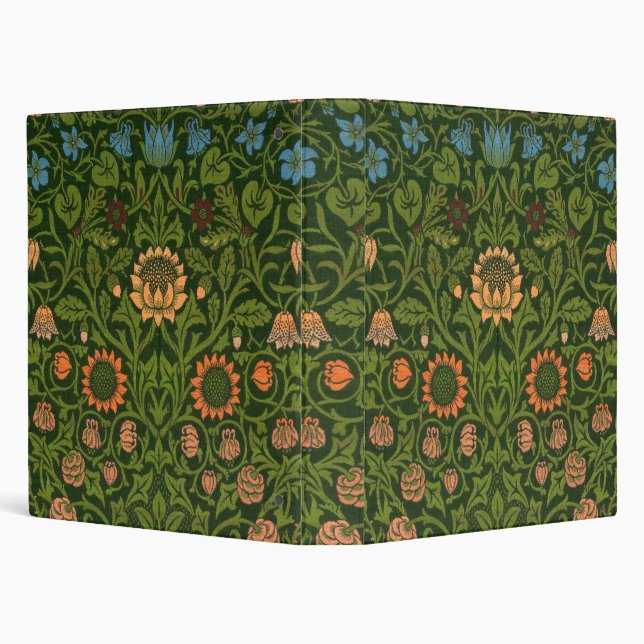 William Morris Violet and Columbine Art Rug Binder (Background)