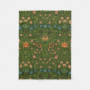 William Morris Violet and Columbine Art Rug Fleece Blanket
