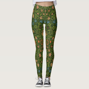 William Morris Violet and Columbine Art Rug Leggings