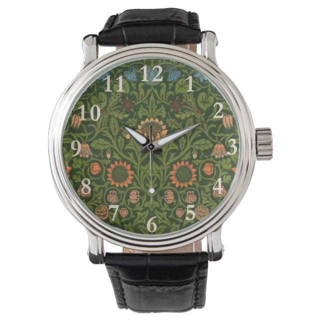William Morris Violet and Columbine Art Rug Watch (Front)