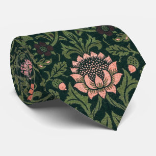 William Morris Violet and Columbine Tie
